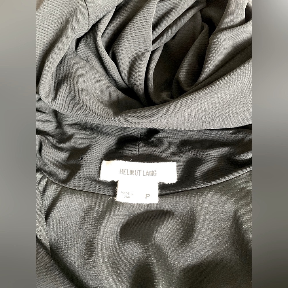 Helmut Lang elegant black draped dress - Picture 5 of 7